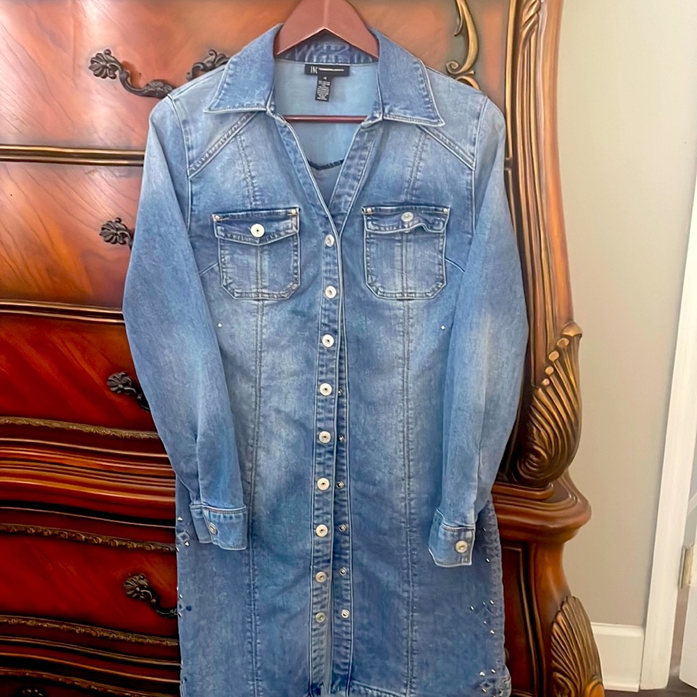INC Jean dress. Size 4